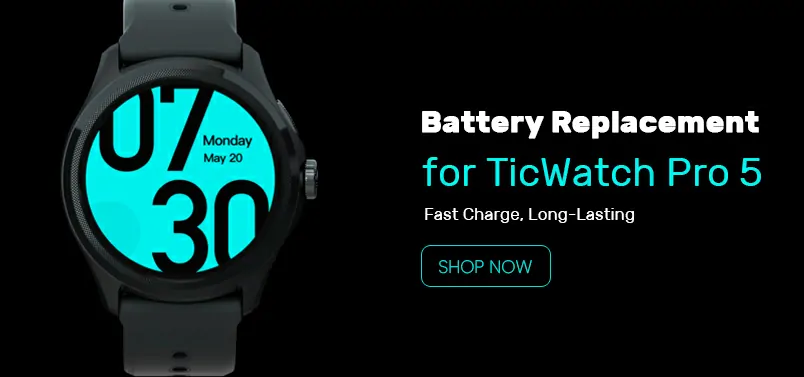 TicWatch Pro 5 battery